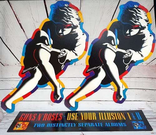 Guns N Roses Use Your Illusion I & II display UK GNRDIUS753855