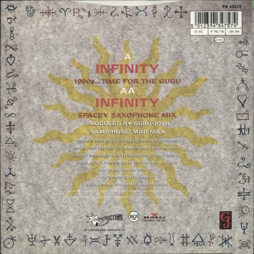 Guru Josh Infinity 7" vinyl single (7 inch record / 45) UK GRU07IN864119