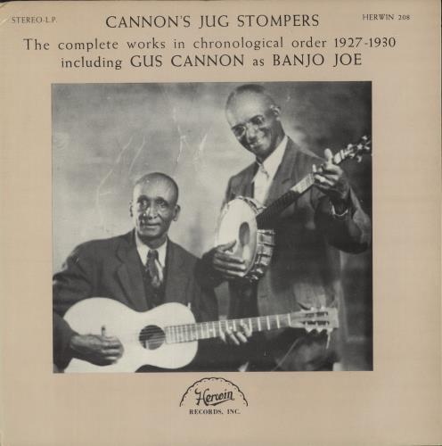 Gus Cannon Cannon's Jug Stompers 2-LP vinyl record set (Double LP Album) US GC-2LCA453436