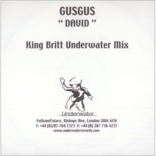 Gus Gus David - One Track CD-R acetate UK GGUCRDA424524