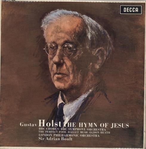 Gustav Holst The Hymn Of Jesus vinyl LP album (LP record) UK GSVLPTH711430