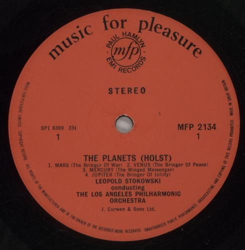 Gustav Holst The Planets Suite vinyl LP album (LP record) UK GSVLPTH577730