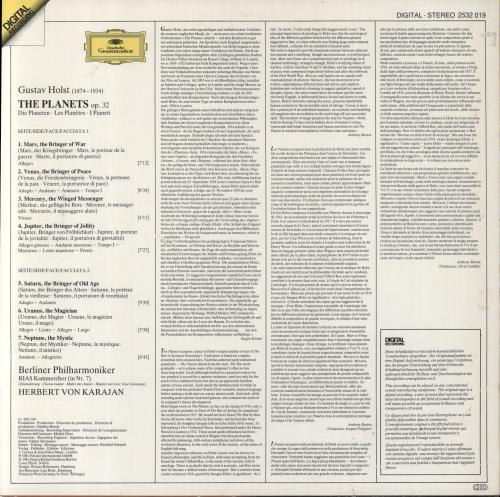 Gustav Holst The Planets vinyl LP album (LP record) German GSVLPTH564649