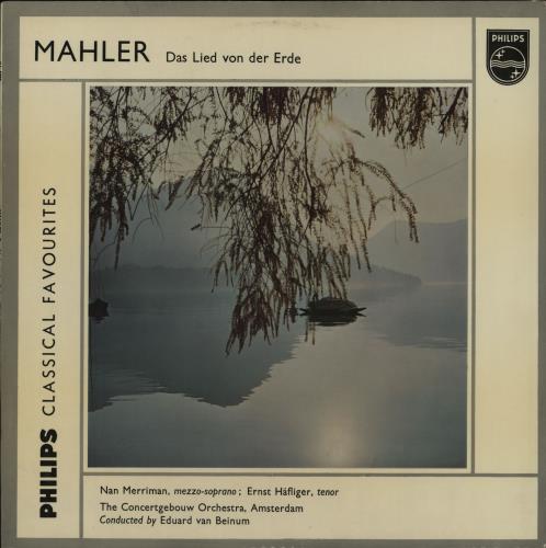 Gustav Mahler Das Lied Von Der Erde vinyl LP album (LP record) UK M22LPDA764085