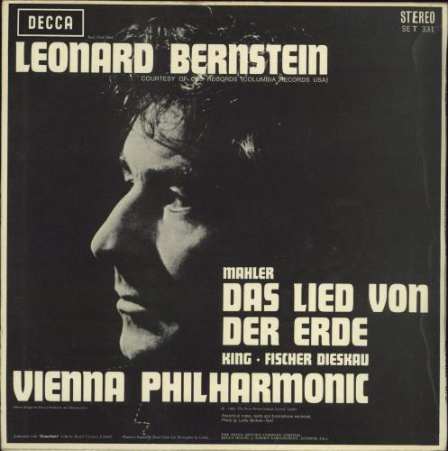 Gustav Mahler Das Lied Von Der Erde vinyl LP album (LP record) UK M22LPDA777308