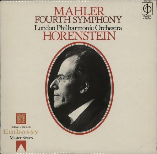 Gustav Mahler Fourth Symphony vinyl LP album (LP record) UK M22LPFO752260