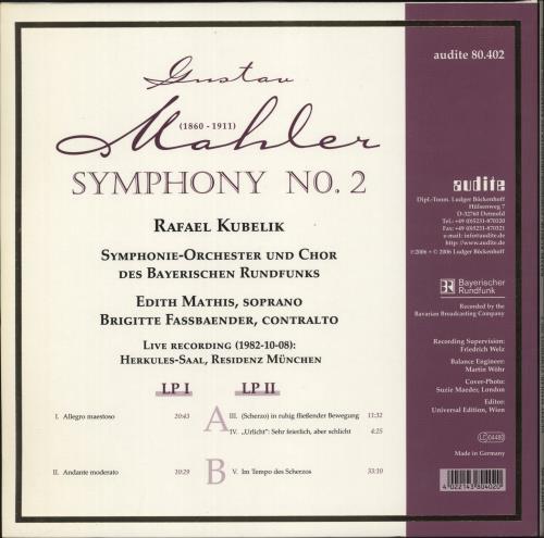 Gustav Mahler Symphony No. 2 - 180gm Vinyl 2-LP vinyl record set (Double LP Album) German M222LSY879157