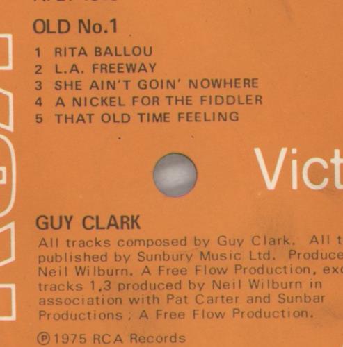 Guy Clark Old No.1 - EX vinyl LP album (LP record) UK GUYLPOL674306