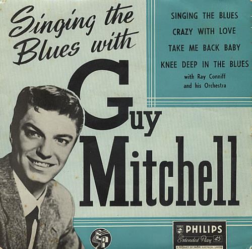 Guy Mitchell Singing The Blues With Guy Mitchell EP 7" vinyl single (7 inch record / 45) UK GML07SI366585