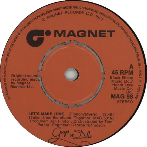 Guys 'n' Dolls Let's Make Love 7" vinyl single (7 inch record / 45) UK GFN07LE664909