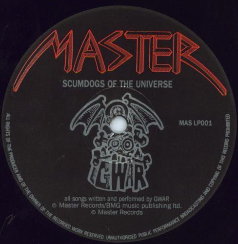 GWAR Scumdogs Of The Universe vinyl LP album (LP record) UK GWALPSC594833