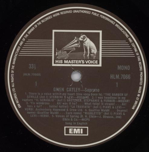 Gwen Catley Favorite Coloratura And Songs vinyl LP album (LP record) UK --ALPFA893560