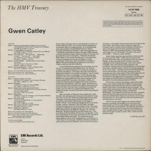 Gwen Catley Favorite Coloratura And Songs vinyl LP album (LP record) UK --ALPFA893560