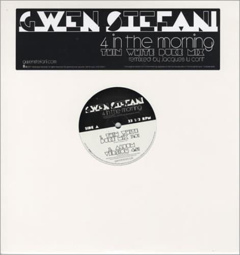 Gwen Stefani 4 In The Morning - Thin White Duke Mix 12" vinyl single (12 inch record / Maxi-single) US GWS12IN409629