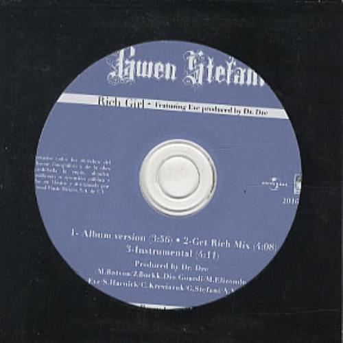 Gwen Stefani Rich Girl CD single (CD5 / 5") Mexican GWSC5RI323866