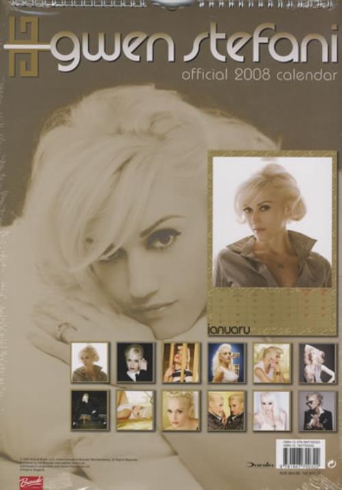 Gwen Stefani Official Calendar 2008 UK Calendar 401466 134