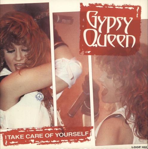 Gypsy Queen Take Care Of Yourself + Potcard 7" vinyl single (7 inch record / 45) UK GYQ07TA745792