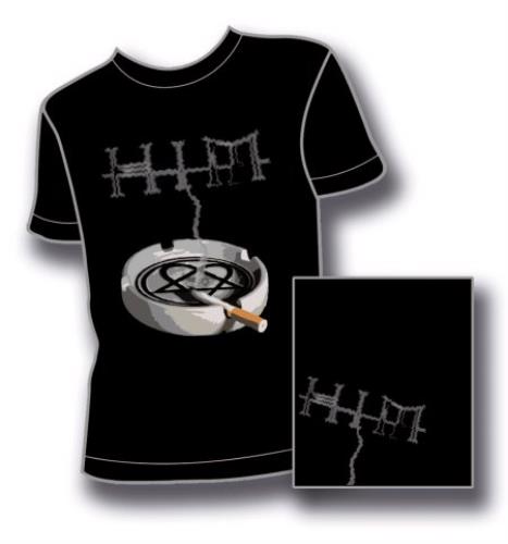 H.i.m (His Infernal Majesty) Ashtray T-Shirt - Medium t-shirt UK HMITSAS395829