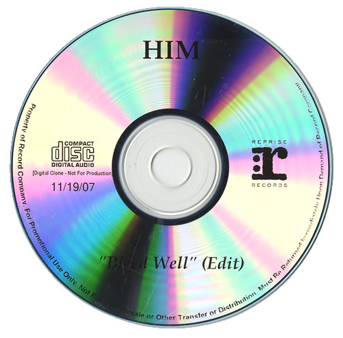 H.i.m (His Infernal Majesty) Bleed Well - Edit CD-R acetate US HMICRBL465232