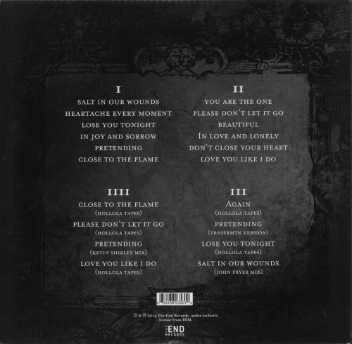 H.i.m (His Infernal Majesty) Deep Shadows And Brilliant Highlights - Silver Vinyl 2-LP vinyl record set (Double LP Album) US HMI2LDE872772