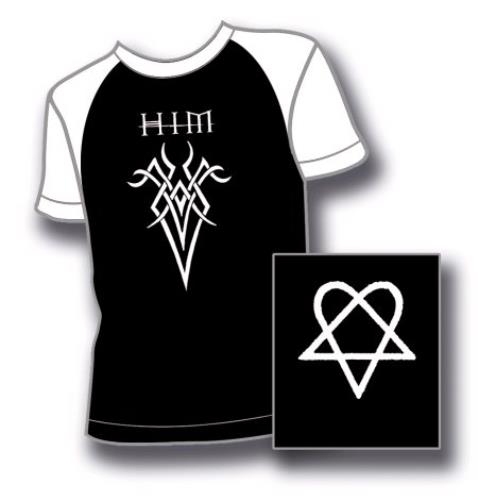H.i.m (His Infernal Majesty) Tribal Baseball T-Shirt - Large t-shirt UK HMITSTR395859