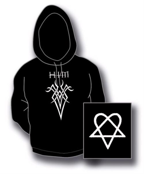 H.i.m (His Infernal Majesty) Tribal Black Hoodie - XL clothing UK HMIMCTR395812