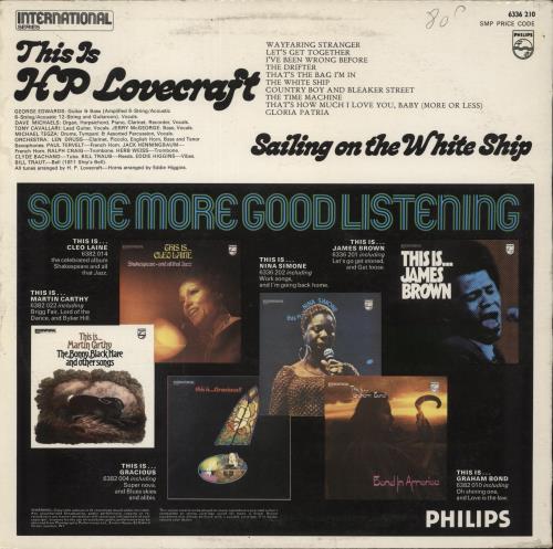 H.P. Lovecraft This Is H.P. Lovecraft Sailing On The White Ship vinyl LP album (LP record) UK HPLLPTH548023