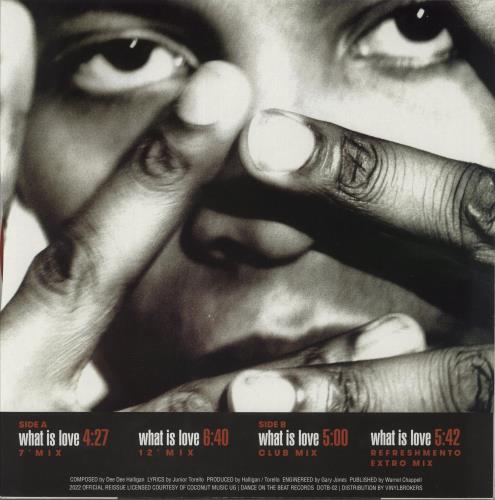 Haddaway What Is Love - Red Vinyl 12" vinyl single (12 inch record / Maxi-single) Italian HDW12WH871719