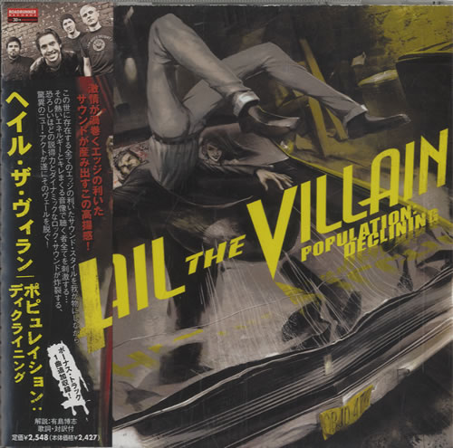 Hail The Villain Population: Decline CD album (CDLP) Japanese HJJCDPO520328