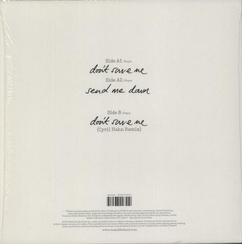 Haim Don't Save Me - White Vinyl 10" vinyl single (10 inch record) UK IYJ10DO870944
