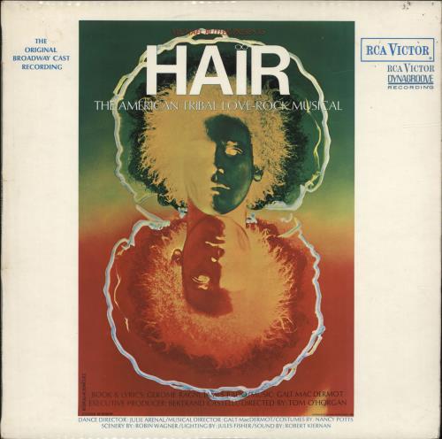 Hair (The Musical) Hair - 1st vinyl LP album (LP record) UK 6HALPHA698933