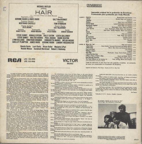 Hair (The Musical) Hair vinyl LP album (LP record) Brazilian 6HALPHA735955