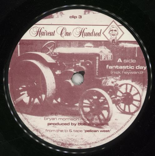 Haircut 100 Fantastic Day - Solid 7" vinyl single (7 inch record / 45) UK HAI07FA171201