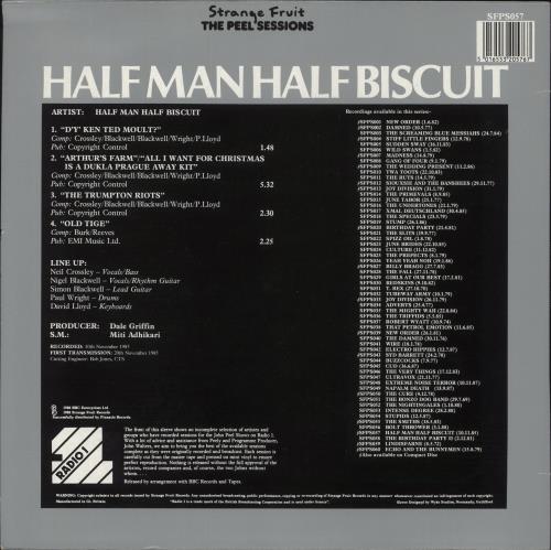 Half Man Half Biscuit The Peel Sessions 12" vinyl single (12 inch record / Maxi-single) UK HHB12TH249572