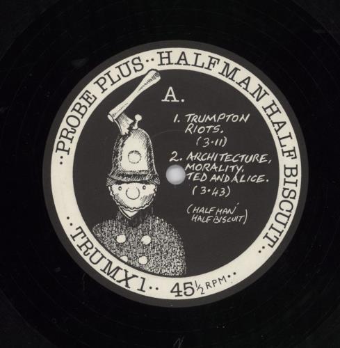 Half Man Half Biscuit The Trumpton Riots EP - 5-Track + sticker 12" vinyl single (12 inch record / Maxi-single) UK HHB12TH688381