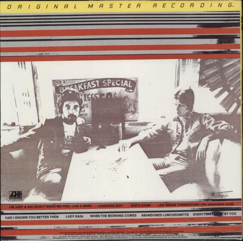 Hall & Oates Abandoned Luncheonette - Half-Speed Mastered vinyl LP album (LP record) US HNOLPAB880919