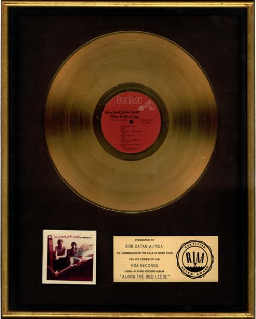 Hall & Oates Along The Red Ledge award disc US HNOAWAL499693