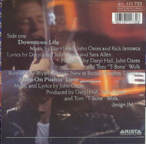 Hall & Oates Downtown Life 7" vinyl single (7 inch record / 45) German HNO07DO770095