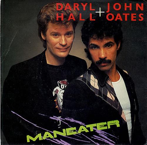 Hall & Oates Maneater - Group sleeve 7" vinyl single (7 inch record / 45) UK HNO07MA347553