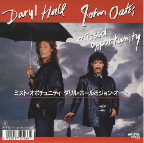 Hall & Oates Missed Opportunity 7" vinyl single (7 inch record / 45) Japanese HNO07MI343849