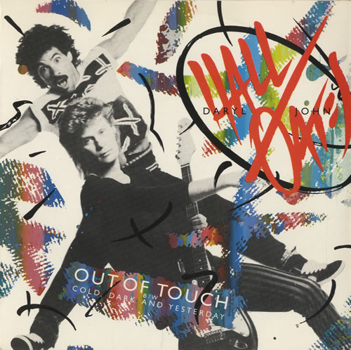 Hall & Oates Out Of Touch 7" vinyl single (7 inch record / 45) UK HNO07OU461495