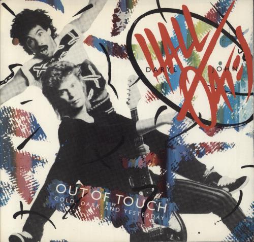 Hall & Oates Out Of Touch 7" vinyl single (7 inch record / 45) US HNO07OU892377
