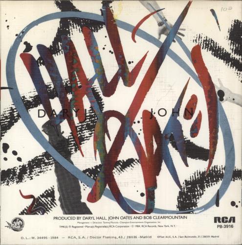 Hall & Oates Out Of Touch 7" vinyl single (7 inch record / 45) Spanish HNO07OU892379