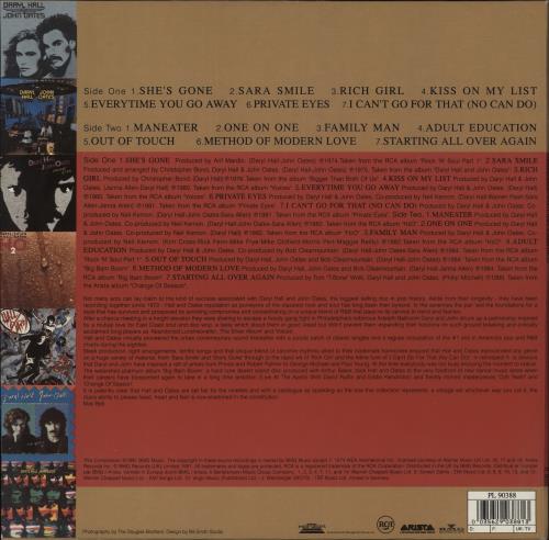 Hall & Oates The Best Of Daryl Hall & John Oates: Looking Back - EX vinyl LP album (LP record) UK HNOLPTH871513