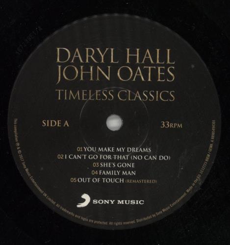Hall & Oates Timeless Classics 2-LP vinyl record set (Double LP Album) UK HNO2LTI869325