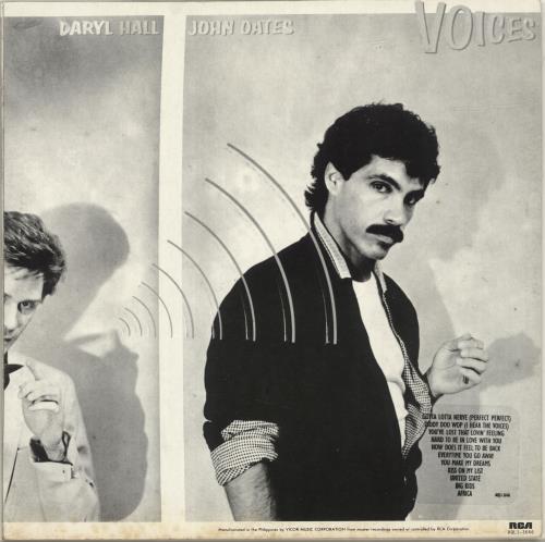 Hall & Oates Voices vinyl LP album (LP record) Philippino HNOLPVO655187