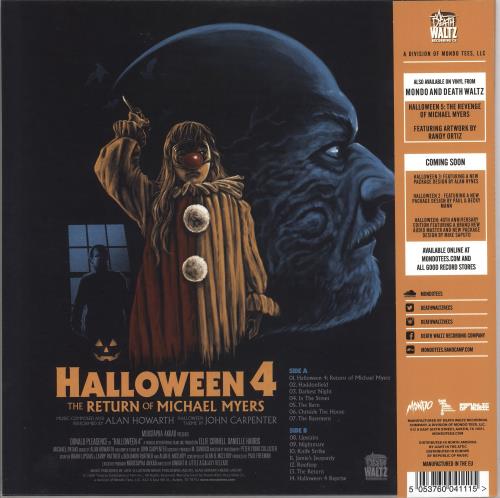 Halloween (+ Sequels) Halloween 4 - Orange Vinyl + Obi vinyl LP album (LP record) US H^WLPHA729697