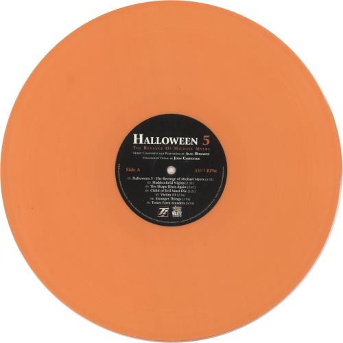 Halloween (+ Sequels) Halloween 5: The Revenge of Michael Myers - 180gm Orange + Obi vinyl LP album (LP record) US H^WLPHA729698