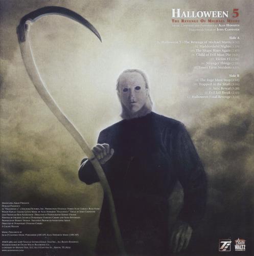 Halloween (+ Sequels) Halloween 5: The Revenge of Michael Myers - 180gm Orange Vinyl vinyl LP album (LP record) US H^WLPHA792207