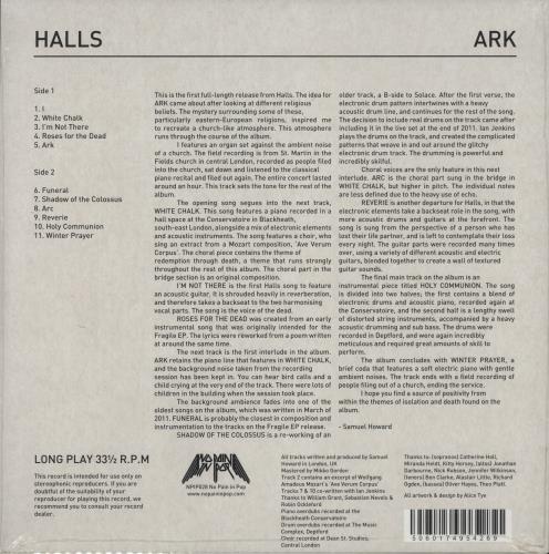 Halls Ark - Sealed vinyl LP album (LP record) UK 9AWLPAR867759
